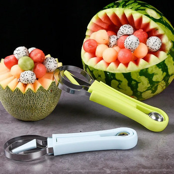 3 σε 1 Fruit Digger Καρπούζι Κόφτης Καρπούζι Scoop Melon Carving Μαχαίρι Φρούτα Dig Διαχωριστής πολτού Εργαλεία λαχανικών Gadgets κουζίνας