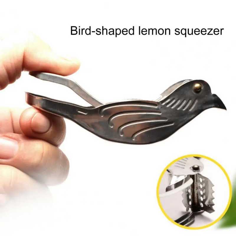 1 kom Bird Lemon Wedge Cjedilo Antikorozivna ručna preša Sokovnik naranče Ručni prijenosni metalni sokovnik citrusa Nehrđajući čelik