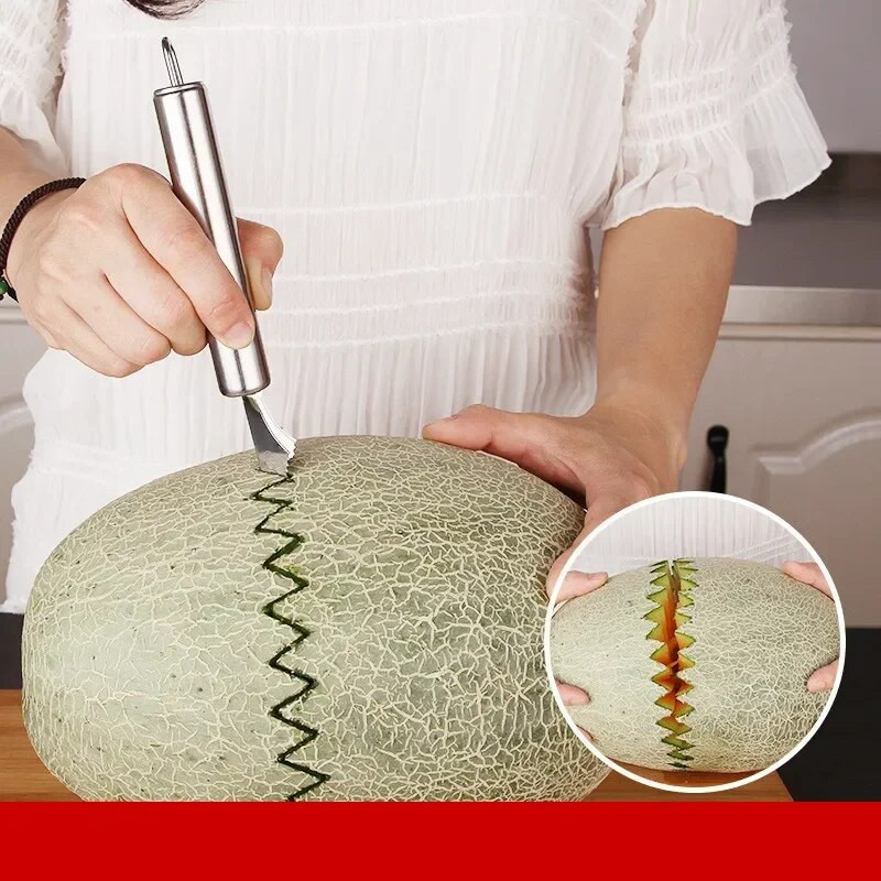 1kom Kuhinjski alat od nehrđajućeg čelika Nož za voće i povrće Corer Nož za rezbarenje Lopta za kopanje lubenice Žlica Gulilica za krumpir 6 stilova