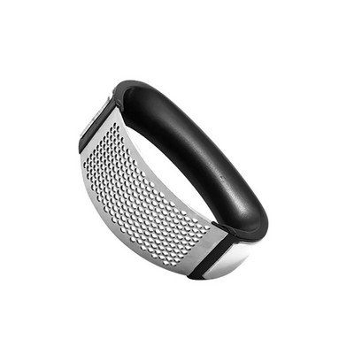 Nerūdijančio plieno česnako spaudimo smulkintuvas Česnakų preso arkos formos česnako smulkintuvas su ergonomiška rankena, skirta kepti virtuvėje