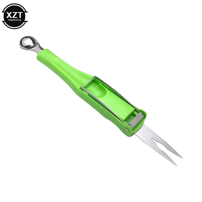 NOVI Cjepač lubenice Kuglice za dinju i set lopatica za voće Rezač lubenice od nehrđajućeg čelika Alati za rezbarenje voća Žlica za koktele