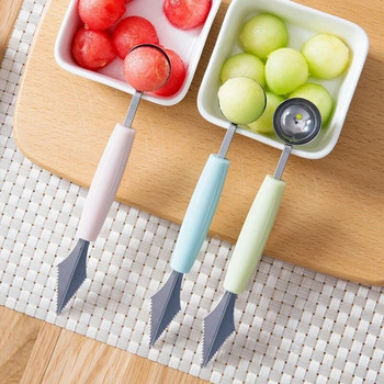1 τεμ. Δημιουργικό μαχαίρι για σκάλισμα φρούτων Καρπούζι Baller Ice Cream Dig Ball Scoop Spoon Baller Diy Διάφορα κρύα πιάτα