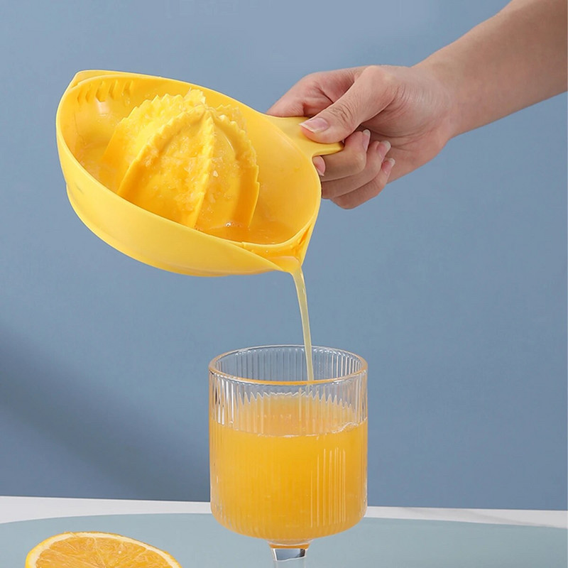 WORTHBUY plastikinis citrinų spaustuvas Rankinis citrinų sulčiaspaudė Virtuvės įrankiai Nešiojami rankų vaisiai Spauda buitinė apelsinų eksprimidor