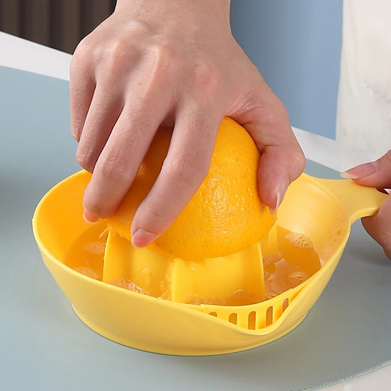 WORTHBUY plastikinis citrinų spaustuvas Rankinis citrinų sulčiaspaudė Virtuvės įrankiai Nešiojami rankų vaisiai Spauda buitinė apelsinų eksprimidor