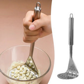 Mașină de zdrobire de cartofi din oțel inoxidabil Presă de nămol pentru cartofi Concasor manual de cartofi Presă de nămol de bucătărie Cuțit de fructe și legume Gadget de bucătărie