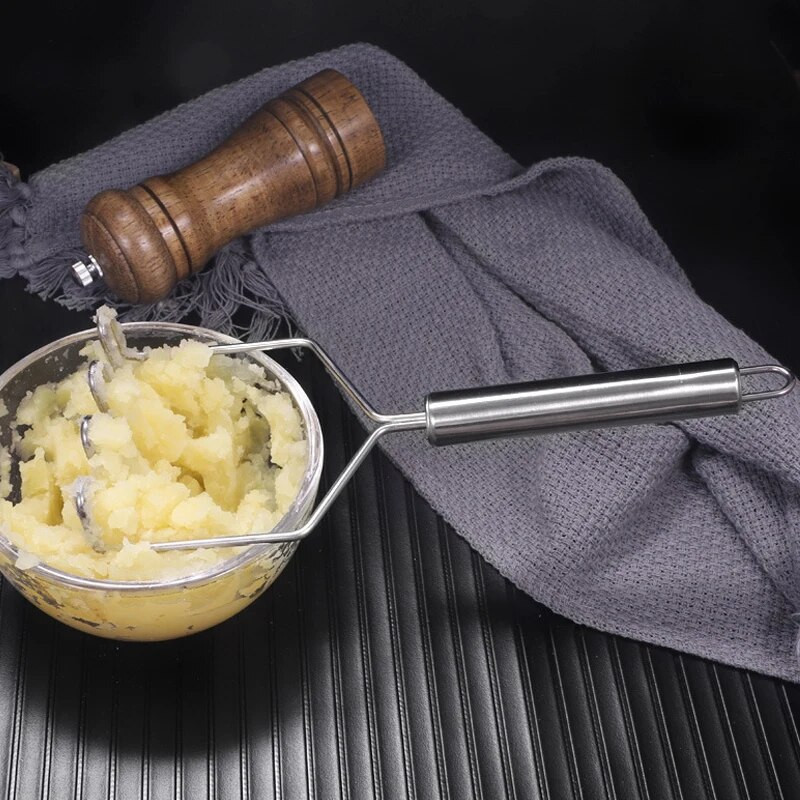 Mașină de zdrobire de cartofi din oțel inoxidabil Wave Banană Dovleac Noroi Cutter Presă Legume Fructe Mancare Concasor Tocător Unelte de gătit