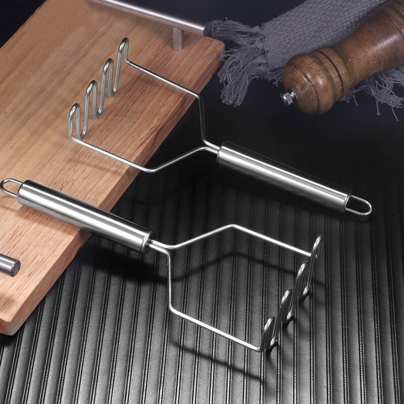 Mașină de zdrobire de cartofi din oțel inoxidabil Wave Banană Dovleac Noroi Cutter Presă Legume Fructe Mancare Concasor Tocător Unelte de gătit