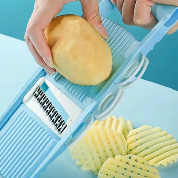 Машина за нарязване на картофи Чопър за нарязване Нарязване на зеленчуци Домашна кухня Многофункционална стъргалка за репички Грубо ренде