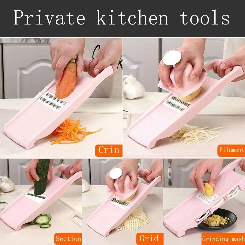 Burgonya aprítógép Szeletelő aprító Zöldség aprító Otthoni Konyha Multifunkcionális Retekkaparó Durva gyalu