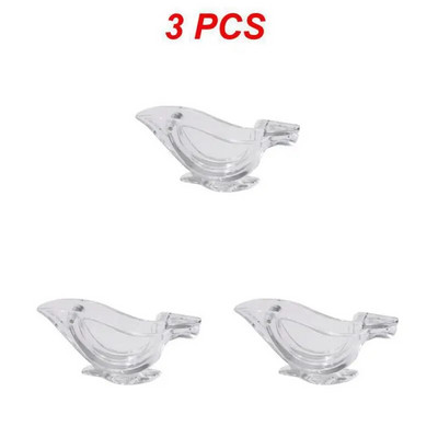 1/2/3Gb Manuāla citronu sulu spiede Akrila Manuāla citrona spiede Portatīvā putna formas Apelsīnu citrona granātābolu rokas sulu spiede KC-0001