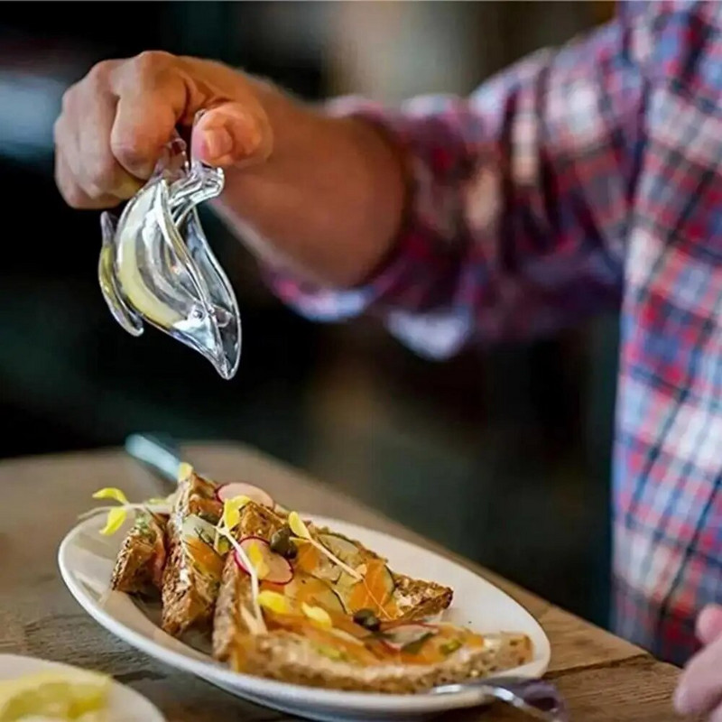 1/2/3Gb Manuāla citronu sulu spiede Akrila Manuāla citrona spiede Portatīvā putna formas Apelsīnu citrona granātābolu rokas sulu spiede KC-0001