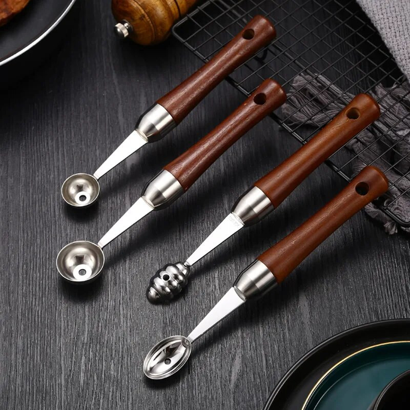 Ploča s voćem Žlica za dinju Nož za rezbarenje od nehrđajućeg čelika Lopatica za sladoled od lubenice Kuhinjski DIY Alati Kućni rezač hrane Naprave