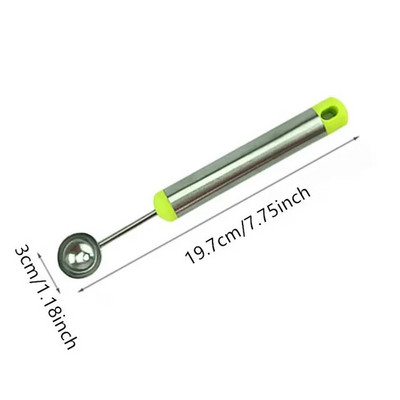 Lopta od dinje i lubenice Žlica za voće Žlica za sladoled Sorbet od nehrđajućeg čelika Alat za kuhanje Tanjur s voćem Kuhinjski pribor