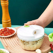 Mini blender de usturoi Cutter de uz casnic Mașină de tocat carne Tocător manual multifuncțional pentru tocat fructe Blender Ustensile de bucătărie