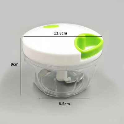 Mini blender de usturoi Cutter de uz casnic Mașină de tocat carne Tocător manual multifuncțional pentru tocat fructe Blender Ustensile de bucătărie