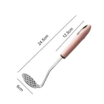 Mașină de zdrobire de cartofi din oțel inoxidabil, dovleac, banane, zdrobitor de alimente, mașină manuală de presare a noroiului, mașină de tocat usturoi, ustensile de bucătărie