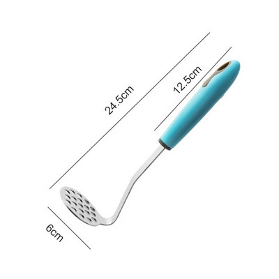 Mașină de zdrobire de cartofi din oțel inoxidabil, dovleac, banane, zdrobitor de alimente, mașină manuală de presare a noroiului, mașină de tocat usturoi, ustensile de bucătărie
