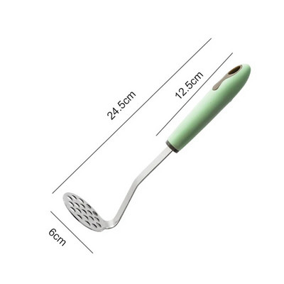 Mașină de zdrobire de cartofi din oțel inoxidabil, dovleac, banane, zdrobitor de alimente, mașină manuală de presare a noroiului, mașină de tocat usturoi, ustensile de bucătărie