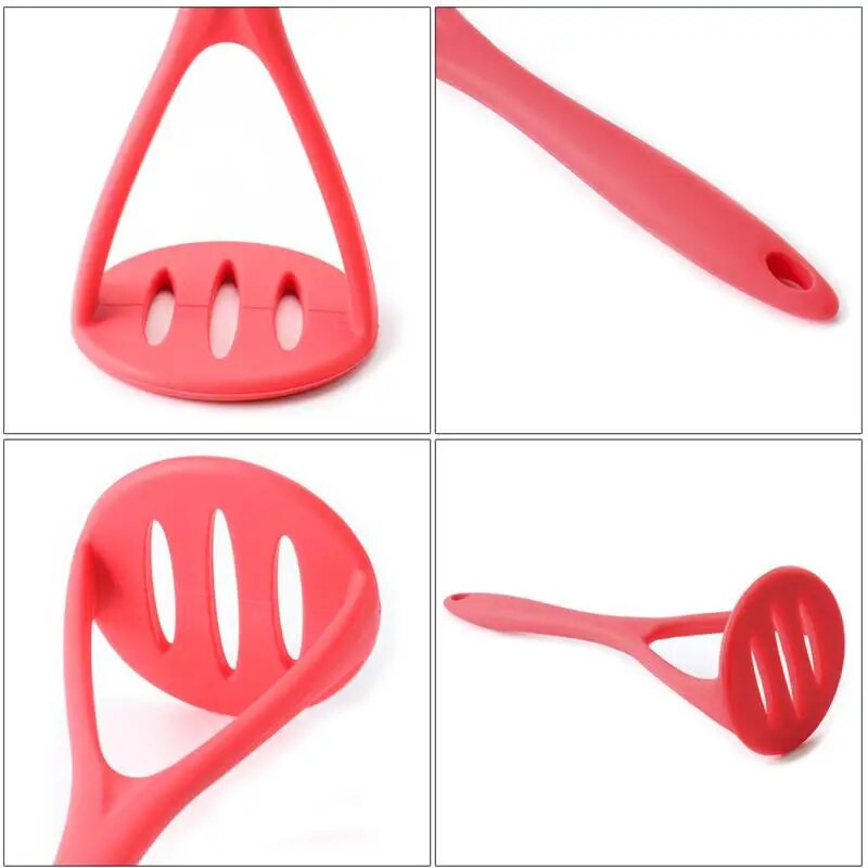 1db szilikon burgonyanyomó burgonyaprés főzőeszköz konyhai burgonyapürés pántnyomó szerszám konyhai kiegészítők