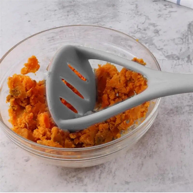 1db szilikon burgonyanyomó burgonyaprés főzőeszköz konyhai burgonyapürés pántnyomó szerszám konyhai kiegészítők