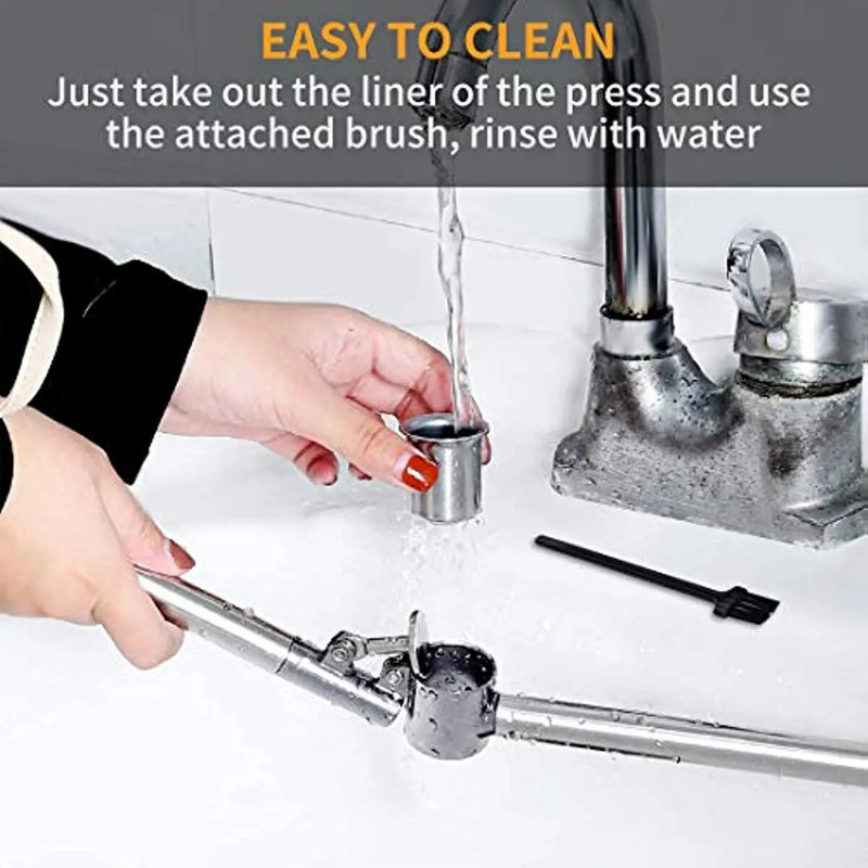 304 Roostevabast terasest küüslaugupress Tööriistad Eemaldatav Koorimine Küüslaugu lihvimine Viilutaja Hakkija Komplekt Toiduvalmistamisvidinad Köögitarvikud