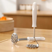 Presă de piure de cartofi din oțel inoxidabil, manuală de uz casnic, alimente pentru copii, mașină de zdrobire de ouă de avocado, unelte de gătit, accesorii și accesorii de bucătărie