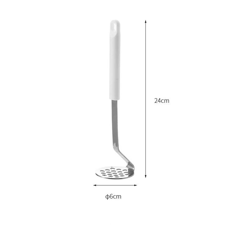 Presă de piure de cartofi din oțel inoxidabil, manuală de uz casnic, alimente pentru copii, mașină de zdrobire de ouă de avocado, unelte de gătit, accesorii și accesorii de bucătărie