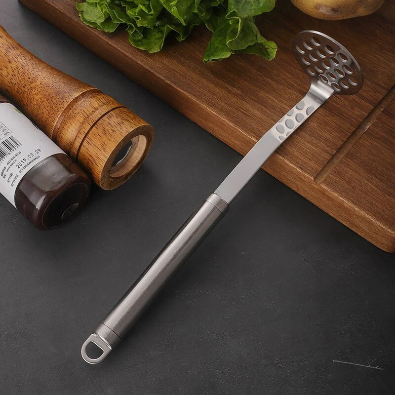 Presă manuală pentru piure de cartofi din oțel inoxidabil Presă manuală pentru usturoi, fructe, legume, presiune manuală, piure pentru sucuri, accesorii de bucătărie