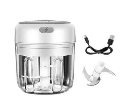 100/250mL Electric Mini Chopper Επαναφορτιζόμενη Μικρή Κουζινομηχανή για Πουρέ Σκόρδου Κρεμμύδι Βότανα Λαχανικών Ginger Fruit Blender
