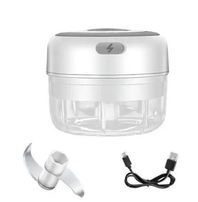 100/250mL Electric Mini Chopper Επαναφορτιζόμενη Μικρή Κουζινομηχανή για Πουρέ Σκόρδου Κρεμμύδι Βότανα Λαχανικών Ginger Fruit Blender