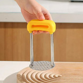 Εγχειρίδιο από ανοξείδωτο χάλυβα Pressed Potato Masher Τρίφτης ψησίματος πατάτας Θρυμματιστής Εργαλείο Μαγειρικής, Χρήσιμα Gadgets κουζίνας