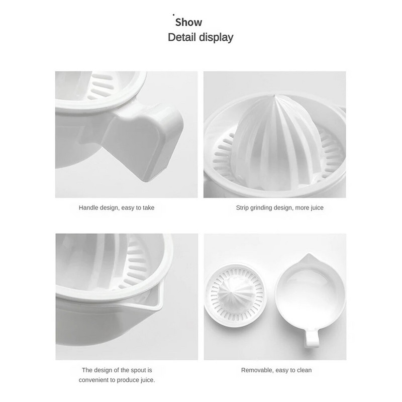 Мултифункционална сокоизстисквачка Жълта висококачествена преносима удобна издръжлива дълготрайна сокоизстисквачка Ръчна сокоизстисквачка за плодове Портокалова сокоизстисквачка