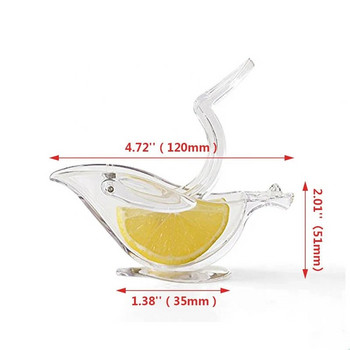 1PC Акрилна сокоизстисквачка за лимони, ръчна сокоизстисквачка за лимони, форма на птица, ръчна портокалова сокоизстисквачка за цитрусови плодове Кухненски инструменти