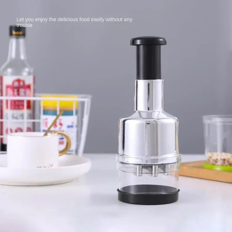 Svogūnų smulkintuvas Daugiafunkcis rankinis spaudimas Česnakai Svogūnų pjaustytuvas Pomidorų smulkintuvas Vaisių ir daržovių Įrankiai Maisto smulkintuvas Svogūnų smulkintuvas