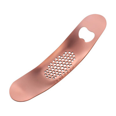 Concasor pentru presă de usturoi din oțel inoxidabil auriu 2 în 1 Unelte de gătit Gadget-uri de bucătărie Deschizător de sticle din metal pentru acasă чеснокодавка Пивной штопор