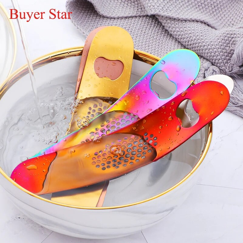 Concasor pentru presă de usturoi din oțel inoxidabil auriu 2 în 1 Unelte de gătit Gadget-uri de bucătărie Deschizător de sticle din metal pentru acasă чеснокодавка Пивной штопор