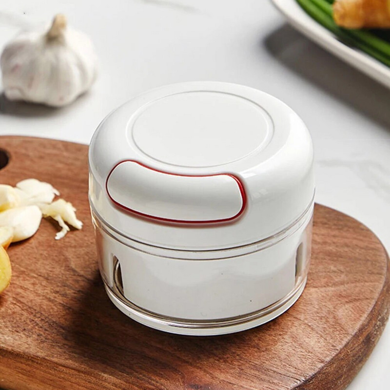 1PC Robot de bucatarie manual Tocator de legume Presa de usturoi de mana Blender de usturoi Taietor de ceapa pentru legume Ghimbir Fructe Unelte de tăiat