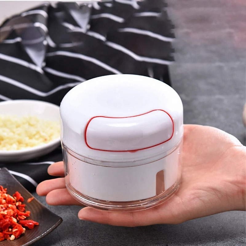 1PC Robot de bucatarie manual Tocator de legume Presa de usturoi de mana Blender de usturoi Taietor de ceapa pentru legume Ghimbir Fructe Unelte de tăiat