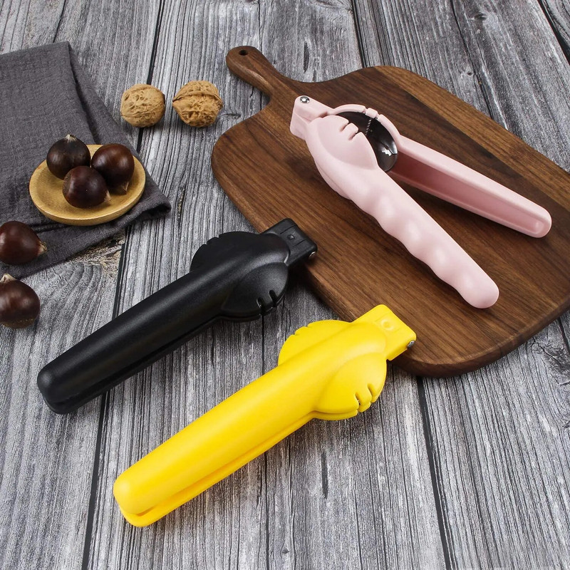 Uusimad 2 in 1 Nuts Sheller Chestnut Clip pähklitangid Avaleht Metallist Chestnut Sheller Nut Avaja Lõikur Koorte eemaldamine Köögitööriistad 2023