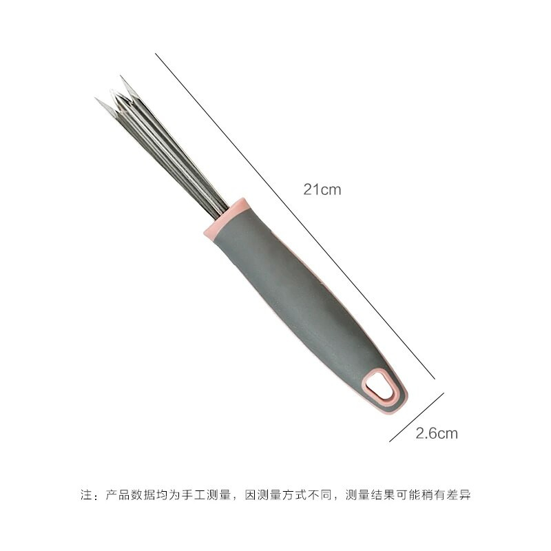 Specialus nerūdijančio plieno ananasų peilis, nulupkite ananaso odelę, iškaskite ananaso akis, silikoninė neslystanti rankena, vaisių parduotuvės įrankiai