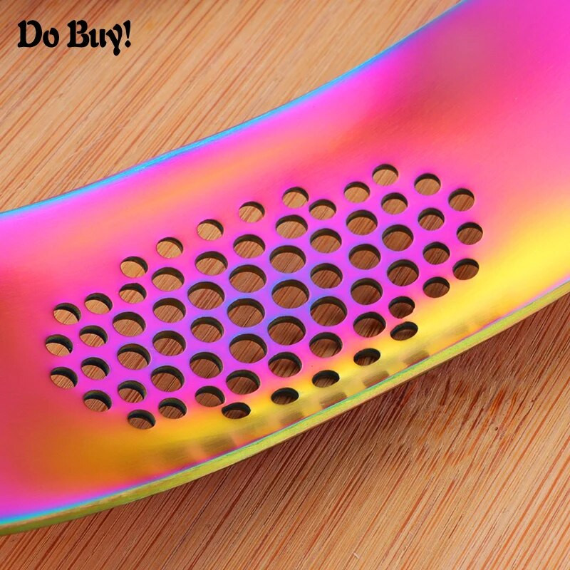 1 db Fokhagymaprések Rozsdamentes acél Fokhagymazúzó Kézi Kinyomó Többfunkciós Fokhagymaprés Gyümölcs Zöldség Konyhai Szerszámok