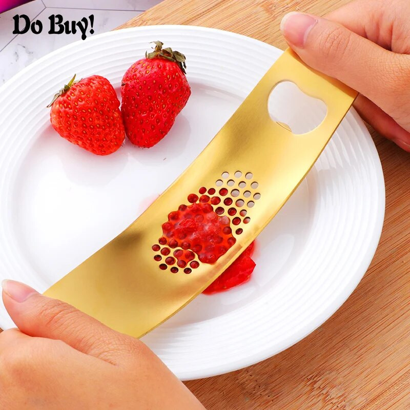 1 db Fokhagymaprések Rozsdamentes acél Fokhagymazúzó Kézi Kinyomó Többfunkciós Fokhagymaprés Gyümölcs Zöldség Konyhai Szerszámok