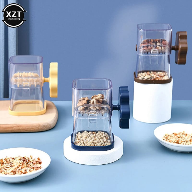 Riešutų smulkintuvo rankinis žemės riešutų pastos trintuvas nešiojamasis džiovintų vaisių smulkintuvas Rankinis graikinių riešutų smulkintuvas šokolado smulkintuvas virtuvės priedas