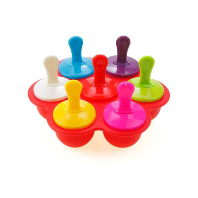 Silikoninis pasaulis Ledai Ledai Pelėsiai Nešiojami Silikoniniai Popsicle Formelių Kamuoliukai Kūdikiams Pasidaryk pats maisto papildai Įrankiai Vaisių kokteilis