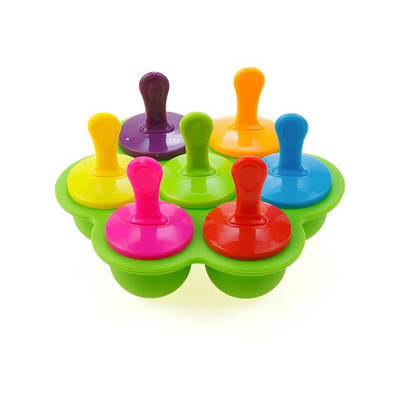 Silikoninis pasaulis Ledai Ledai Pelėsiai Nešiojami Silikoniniai Popsicle Formelių Kamuoliukai Kūdikiams Pasidaryk pats maisto papildai Įrankiai Vaisių kokteilis