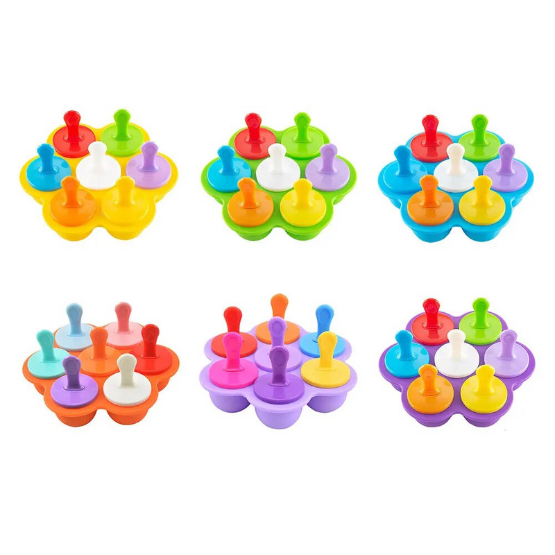 Silikoninis pasaulis Ledai Ledai Pelėsiai Nešiojami Silikoniniai Popsicle Formelių Kamuoliukai Kūdikiams Pasidaryk pats maisto papildai Įrankiai Vaisių kokteilis