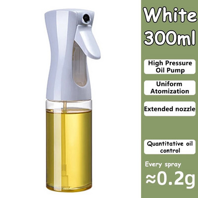 Spray de ulei de 200/300 ml pentru nebulizator de ulei de bucătărie Dozator de pulverizator de ulei Pulverizator de aer Friteuză pentru grătar Camping Difuzor de ulei de măsline pentru gătit