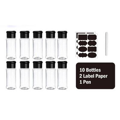 Borcane de condimente Sticle de condimente Sticle de plastic pentru condimente de bucătărie Borcan de condimente Cutii de sare piper Suport organizator de condimente de bucătărie