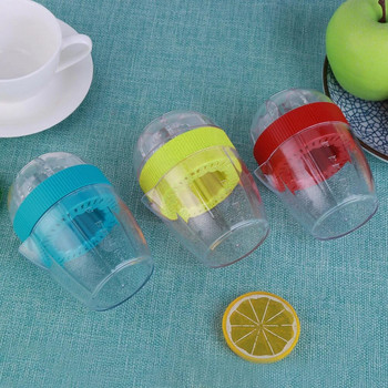 Мини ръчна чаша за сок Хранителна пластмасова преса Инструменти за изстискване на сок Многофункционална пластмасова лимоноизстисквачка за цитрусови плодове, лимон, портокал