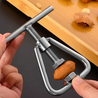 Мултифункционална ръчна отварачка за ядки Машина за трошане Орех Кухненски инструмент Стомана Sheller Nut Macadamia Аксесоари